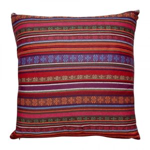 Sierkussen Mexican - rood/paars - 45x45 cm