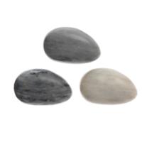 Zeep in steenvorm Ø7xcm giftbag a 3 st.