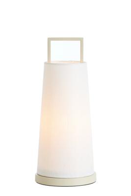 Light & Living Japandi tafellampFyon Ø 16cm crème met wit - 1887643