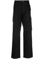 Moncler pantalon droit à patch logo - Noir