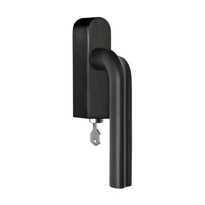 Formani DR100-DKLOCK-O draaikiepgarnituur afsluitbaar PVD mat zwart linksdraaiend
