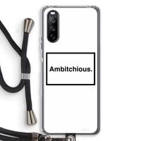 Ambitchious: Sony Sony Xperia 10 III Transparant Hoesje met koord