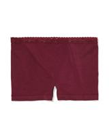 HEMA Damesboxer Naadloos Micro Met Kant Bordeauxrood (bordeauxrood)