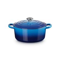 Le Creuset - Signature - Braadpan rond 22cm 3,30l Azure