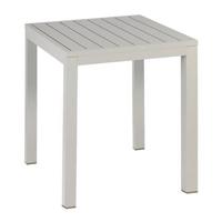 Exotan Venice Tuintafel - Aluminium - Crème Wit - 76x70x70