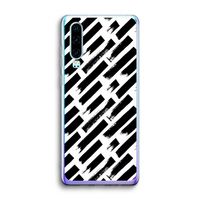 Zwarte vegen: Huawei P30 Transparant Hoesje