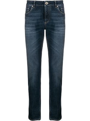 Brunello Cucinelli jean slim classique - Bleu
