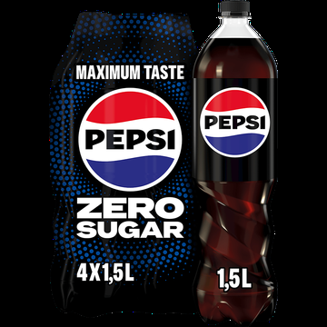 Pepsi Zero Fles Multipack 4x1,5L bij Jumbo