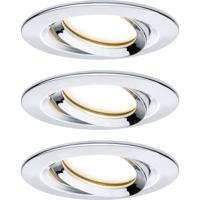 Paulmann Nova Plus Inbouwlamp voor badkamer Set van 3 stuks LED LED 20.4 W IP65 Chroom Paulmann Nova Plus Inbouwlamp voor badkamer Set van 3 stuks LED LED 20.4 W IP65 Chroom