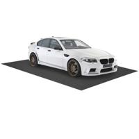 252,5 x 221 cm Waterdichte Garagevloermat Herbruikbare en Wasbare Antislipmat met Dubbelzijdig Plakband voor Autoreparaties Grijs