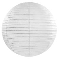 Luxe bol feest lampion - wit - dia 35 cm - papier - Feestartikelen/versieringen - bruiloft