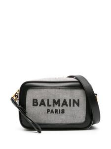 Balmain sac à bandoulière à logo brodé - Noir