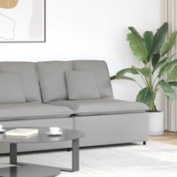 Modulaire bank middenmodule met kussens 100 cm wolk grijs