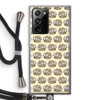 Slapende poes: Samsung Galaxy Note 20 Ultra / Note 20 Ultra 5G Transparant Hoesje met koord