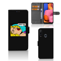 Samsung Galaxy A20s Wallet Case met Pasjes Popart Oh Yes - thumbnail