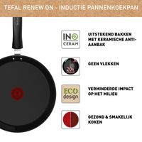 Tefal Renew Black ON Keramische pannenkoekpan 25 cm - inductie C4353832 - thumbnail