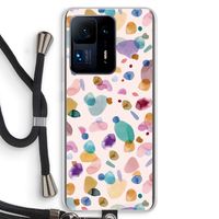 Terrazzo Memphis Pink: Xiaomi Mi Mix 4 Transparant Hoesje met koord