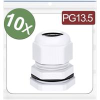 Quadrios 24CA407 Wartel PG13.5 Polyamide Wit 10 stuk(s)