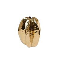 Vaas Goud Carambola Aardewerk 12,5x12,5x15,5cm