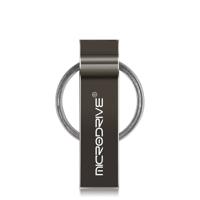 MicroDrive 16GB USB 2 0 Metal sleutelhanger U schijf (zwart)