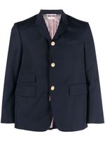 Thom Browne blazer à manches crop - Bleu - thumbnail