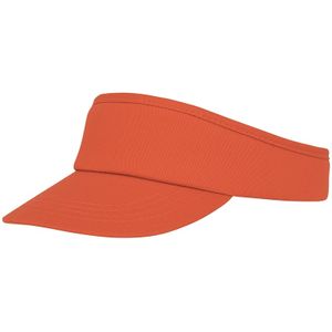 Katoenen oranje zonneklep pet voor dames/heren/volwassenen   -
