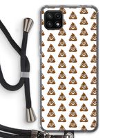 Poop emoji: Samsung Galaxy A22 5G Transparant Hoesje met koord