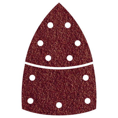 Wolfcraft Hechtschuurbladen | Korund | K180 | 2-delig | 10 stuks - 5619000