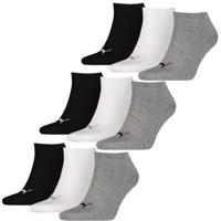 Puma Sneakersokken Plain 9-pack Zwart / Wit / Grijs-39/42