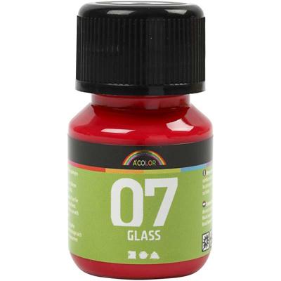 Creativ Company Permanente glasverf - rood, 30ml