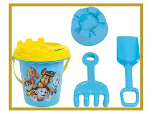 Paw Patrol / Peppa Pig zandspeelgoed (Paw Patrol blauw)