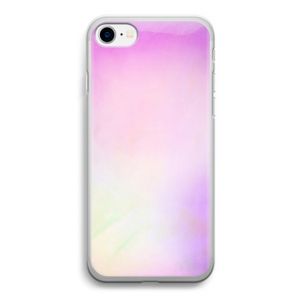 Flow mist pastel: iPhone SE 2020 Transparant Hoesje
