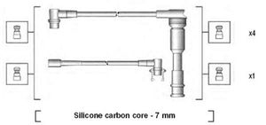 Magneti Marelli Bougiekabelset 941145220719