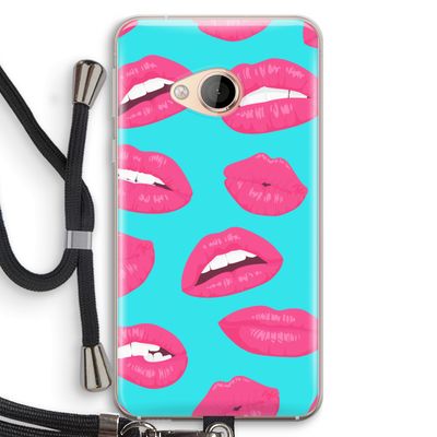 Bite my lip: HTC U Play Transparant Hoesje met koord