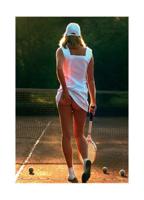 Kunstdruk Tennis Girl 60x80cm
