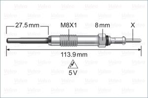 Valeo Gloeibougie 345223