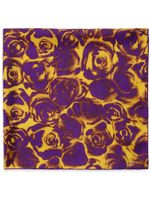 Burberry foulard en soie à fleurs - Violet