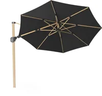 Platinum Sun & Shade zweefparasol challenger t2 premium oak 350cm faded black