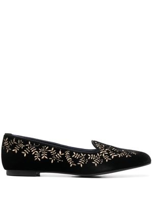 10 CORSO COMO x Castañer Hojas chaussons en velours - Noir