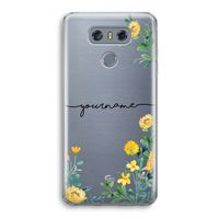Gele bloemen: LG G6 Transparant Hoesje