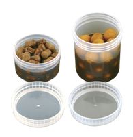 Fox Bait Tubs Half Size Clear 6st. Fox Bait Tubs Half Size Clear 6st.