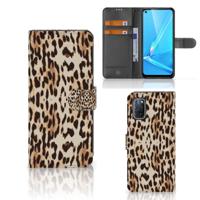 OPPO A72 | OPPO A52 | Telefoonhoesje | Met pasjeshouder | Leopard
