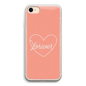 Forever heart: iPhone 7 Transparant Hoesje