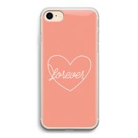 Forever heart: iPhone 7 Transparant Hoesje