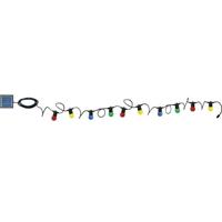 Garland - Colorado - 5 m - Gekleurde bollen - Zwart