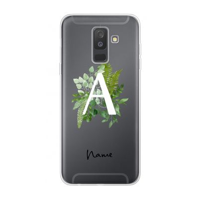 Green Brush: Samsung Galaxy A6 Plus (2018) Transparant Hoesje