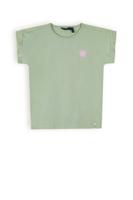 NoNo Meisjes t-shirt - Kamelle - Sage groen - thumbnail