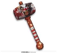 Opblaasbare Hamer Killer Clown (90cm)