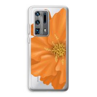 Orange Ellila flower: Huawei P40 Pro Plus Transparant Hoesje