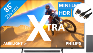 Philips The Xtra 85PML9009 - QD Miniled (2024) + Soundbar + Hdmi kabel